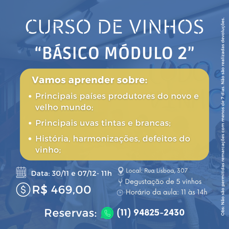 curso "básico módulo 2" (30/11 e 7/12)