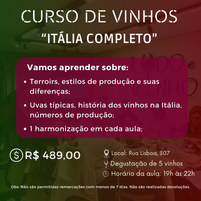 curso itália completo (14 e 15/10)