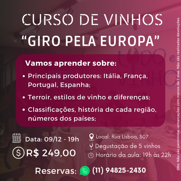 curso "giro pela europa" (09/12)