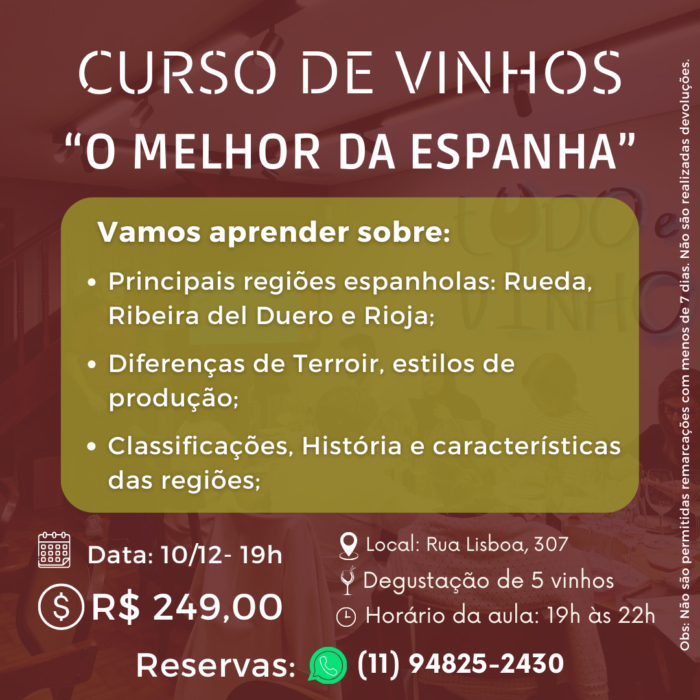 curso "o melhor da espanha" (10/12)