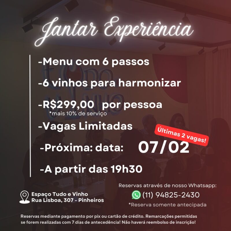 jantar experiência (24/01)