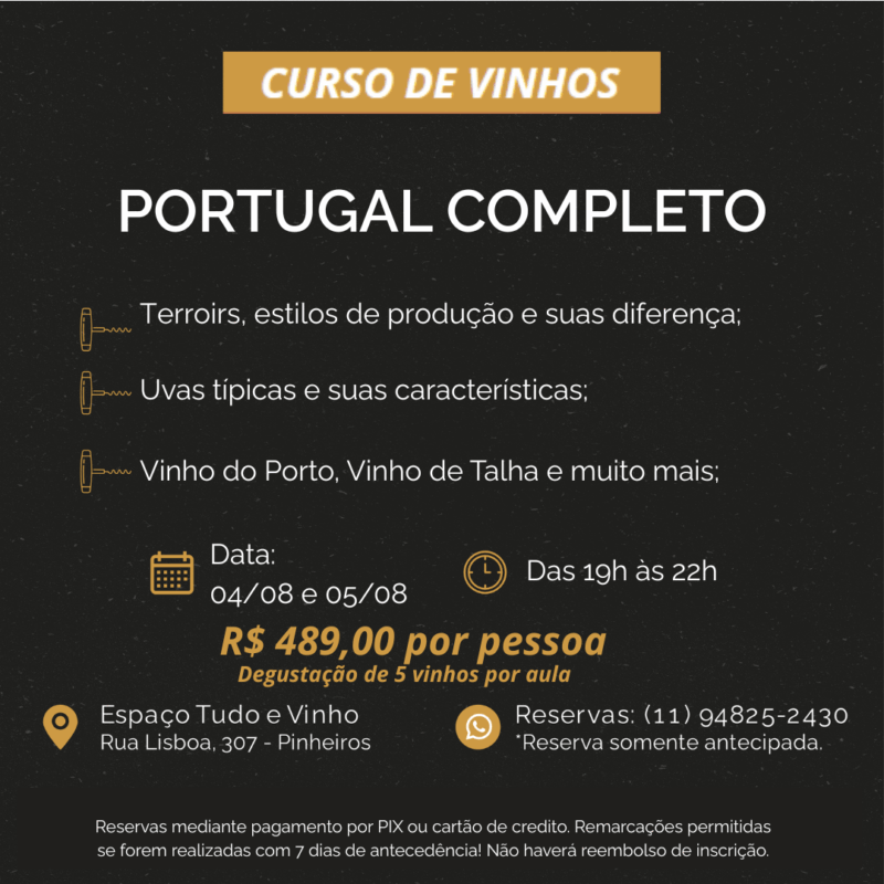 curso "portugal completo" (21/07 e 22/07)