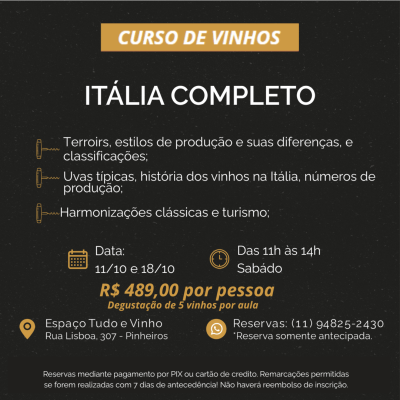 curso "italia completo" (11/10 e 18/10)