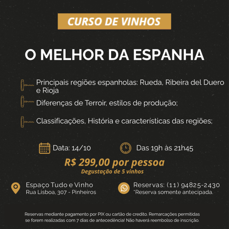 curso "o melhor da espanha" (14/10)