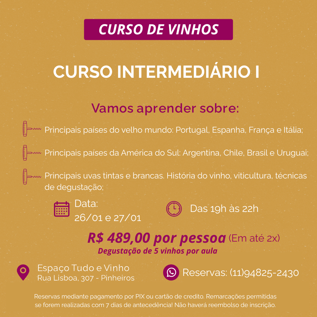 curso intermediário 1 (26/01 e 27/01)