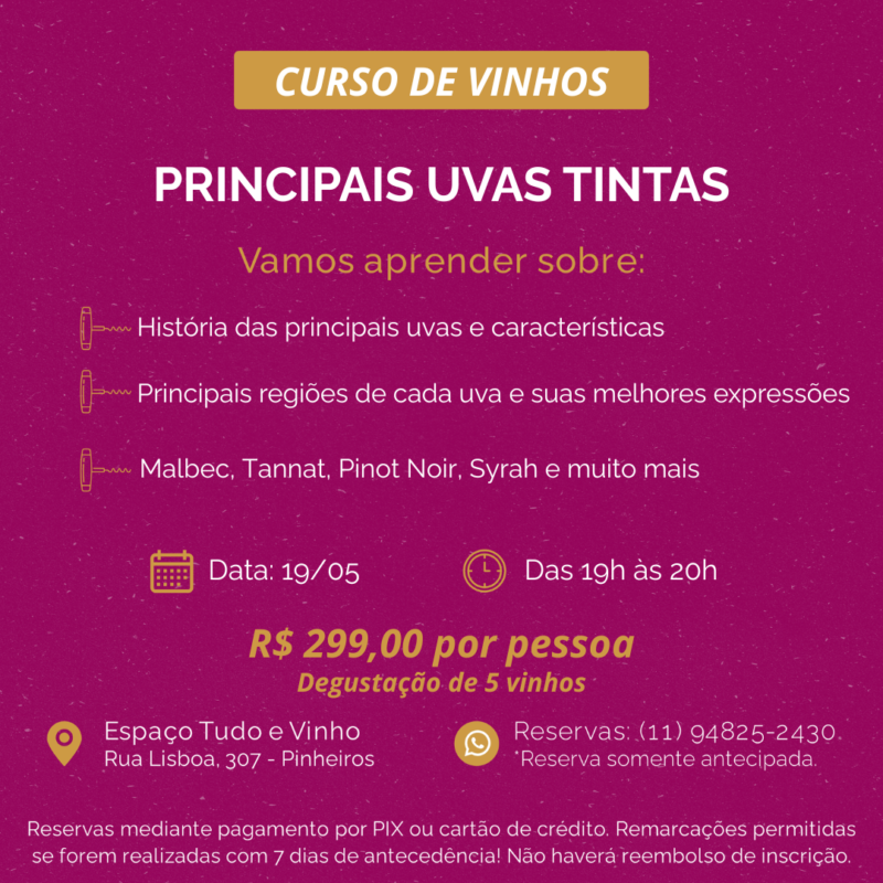 curso "principais uvas tintas" (19/05)